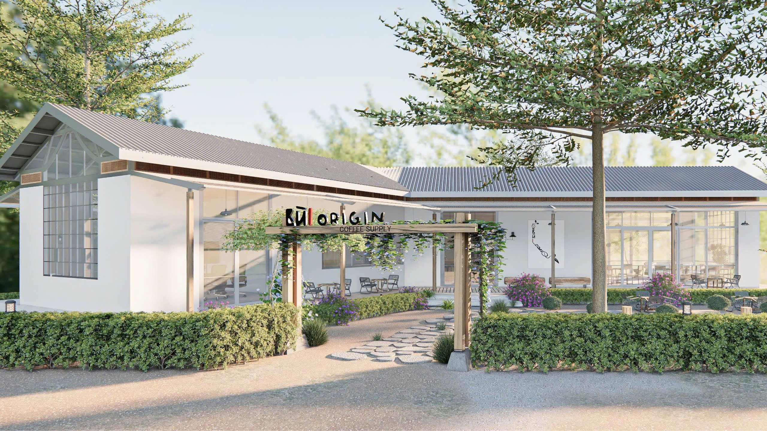 TỔ HỢP QUÁN CAFE – VĂN PHÒNG – KHU LƯU TRÚ BÙI COFFEE